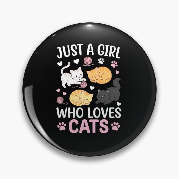 Item preview, Just a Girl Who Loves Cats Cute Kittens Cat Lover Quote designed and sold by MiALopezArt.