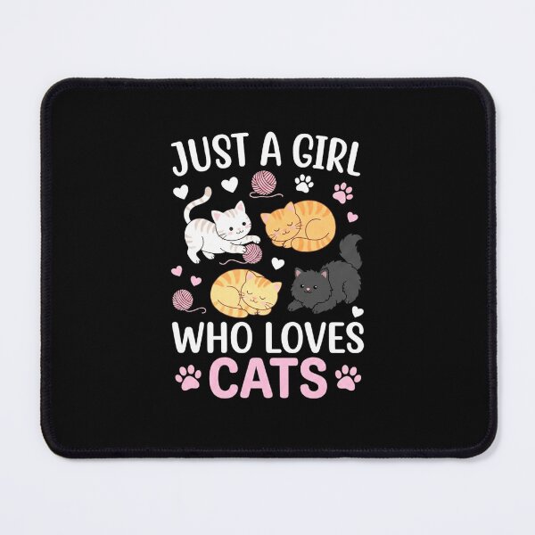 Item preview, Just a Girl Who Loves Cats Cute Kittens Cat Lover Quote designed and sold by MiALopezArt.