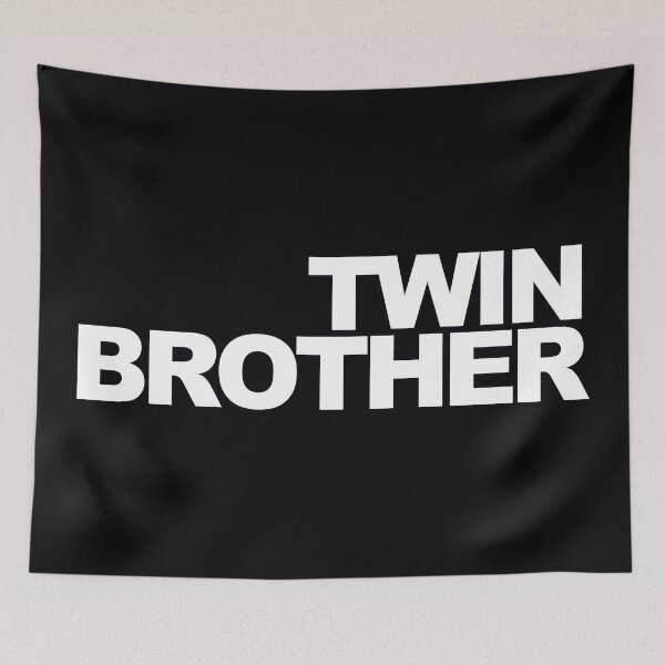 Item preview, TWIN BROTHER — White Minimal Bold Type Statement designed and sold by WORDPAUSE.