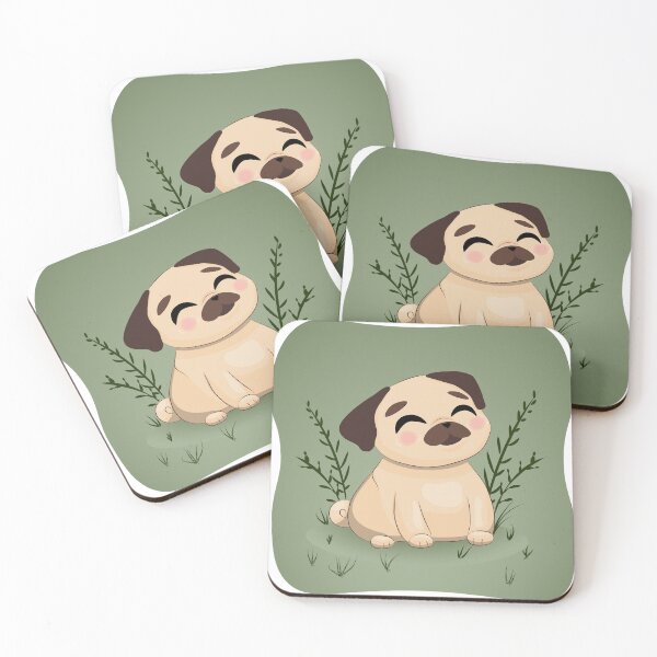 Item preview, Happy Pug in Nature designed and sold by JulWica.