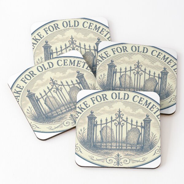 Item preview, I Brake For Old Cemeteries Taphophile Oval designed and sold by BoosterShop.
