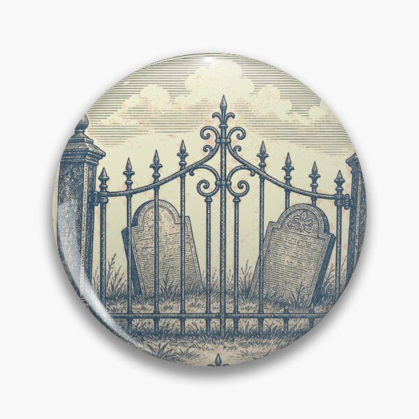 Item preview, I Brake For Old Cemeteries Taphophile Oval designed and sold by BoosterShop.