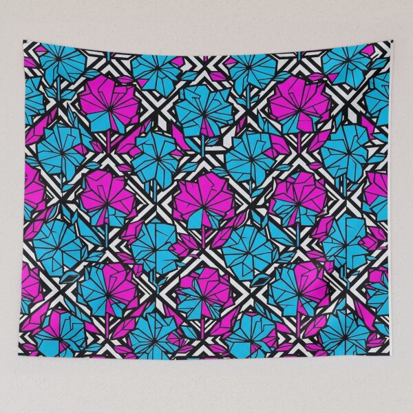 Item preview, Vibrant Geometric Floral Mosaic Pattern designed and sold by Owcomm.