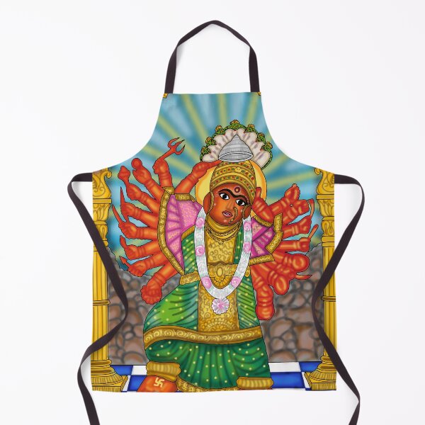 Item preview, Goddess Saptashrungi Digital Drawing | Durga Hindu Goddess Artwork  Description designed and sold by Harshit_Digital_Arts.