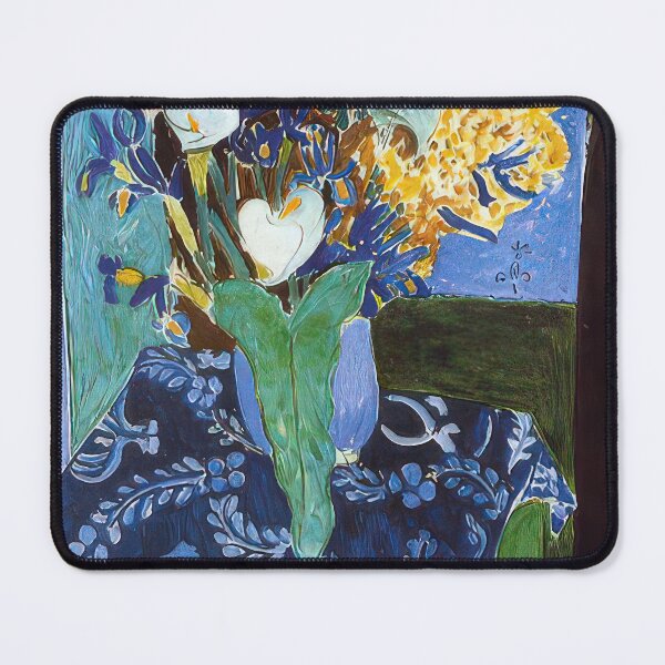 Item preview, Calla lilies irises and mimosas 1913 designed and sold by VeilOfPigments.