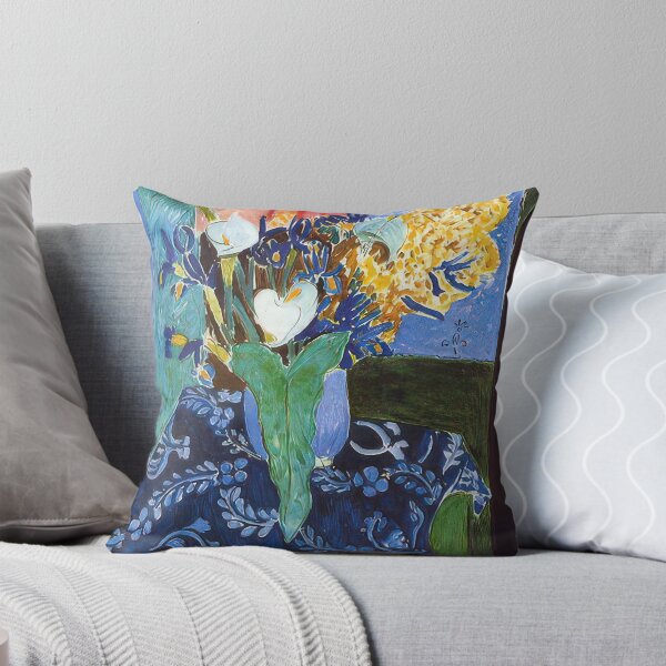 Item preview, Calla lilies irises and mimosas 1913 designed and sold by VeilOfPigments.