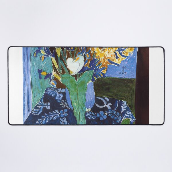 Item preview, Calla lilies irises and mimosas 1913 designed and sold by VeilOfPigments.