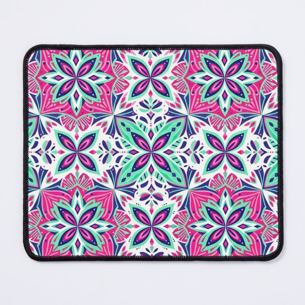 Item preview, Vibrant Pink Floral Mandala Geometric Pattern designed and sold by Owcomm.