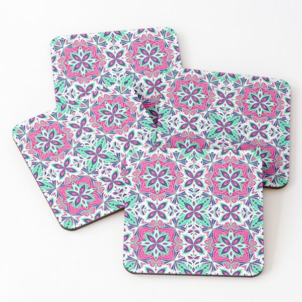 Item preview, Vibrant Pink Floral Mandala Geometric Pattern designed and sold by Owcomm.