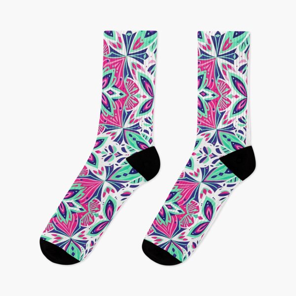 Item preview, Vibrant Pink Floral Mandala Geometric Pattern designed and sold by Owcomm.