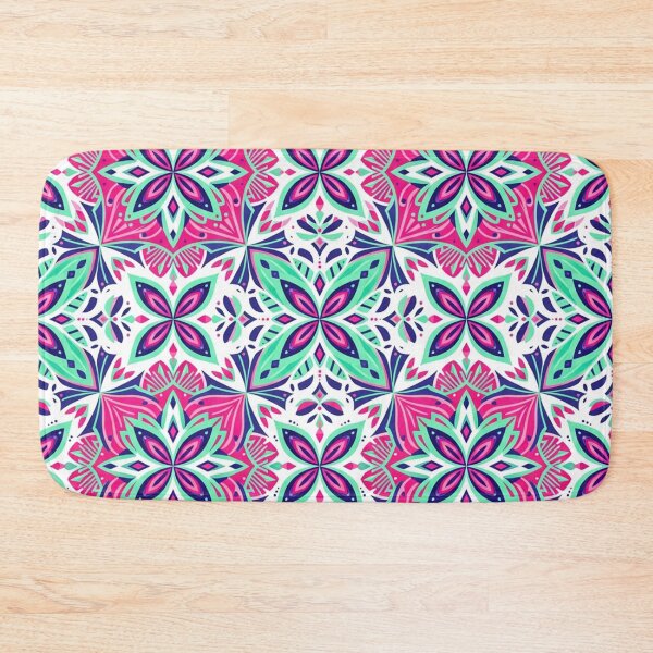 Item preview, Vibrant Pink Floral Mandala Geometric Pattern designed and sold by Owcomm.