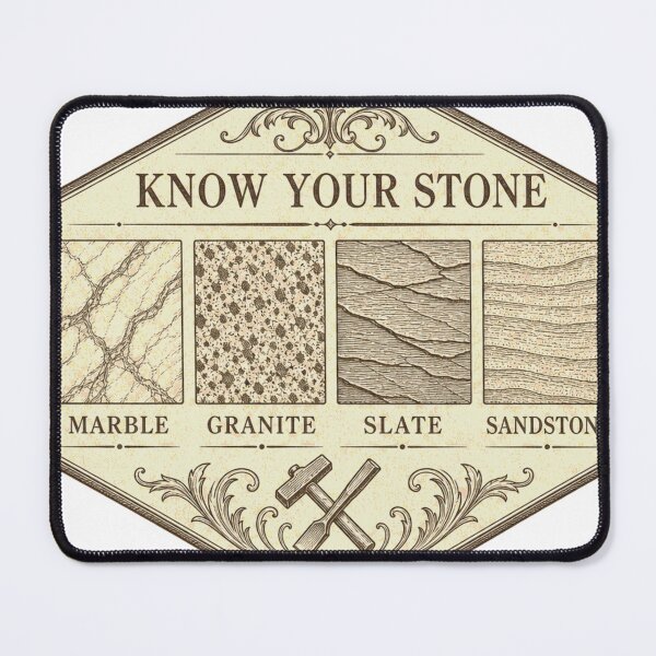 Item preview, Know Your Stone Marble Granite Slate Sandstone Slab designed and sold by BoosterShop.