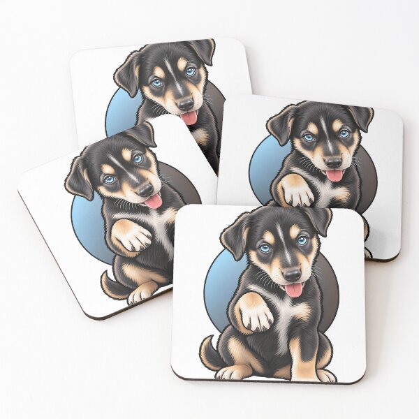 Item preview, "Cute blue-eyed puppy design" designed and sold by FeyArteDesigns.
