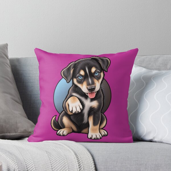 Item preview, "Cute blue-eyed puppy design" designed and sold by FeyArteDesigns.