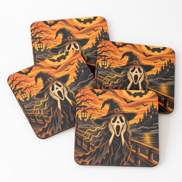 Item preview, The Halloween Scream - Spooky Edvard Munch Parody Art Illustration designed and sold by arfindo-indra.