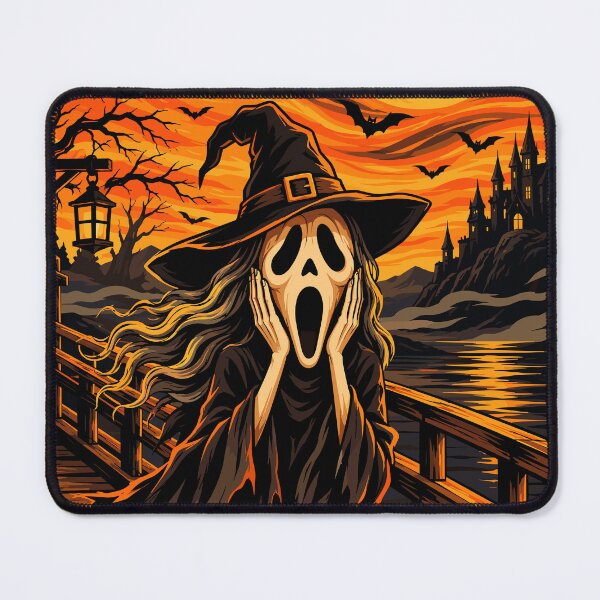 Item preview, The Halloween Scream - Spooky Edvard Munch Parody Art Illustration designed and sold by arfindo-indra.
