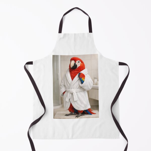 Item preview, Scarlet Macaw Bathrobe designed and sold by Sillytoe.