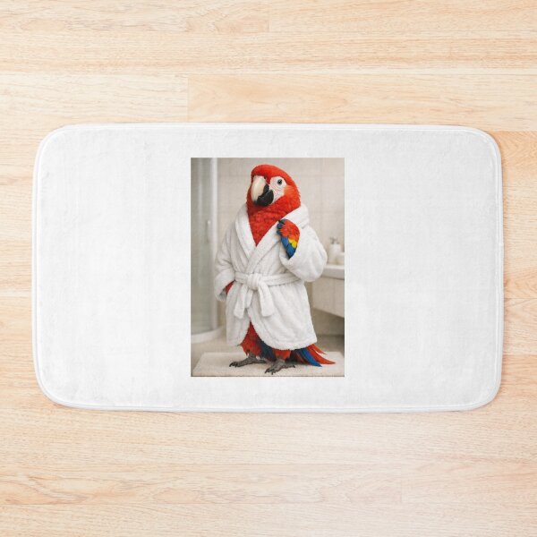 Item preview, Scarlet Macaw Bathrobe designed and sold by Sillytoe.