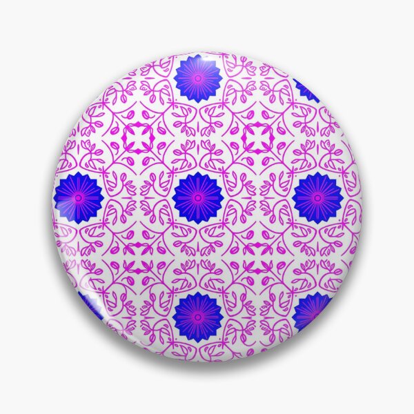 Item preview, Vibrant Pink And Blue Floral Pattern designed and sold by Owcomm.