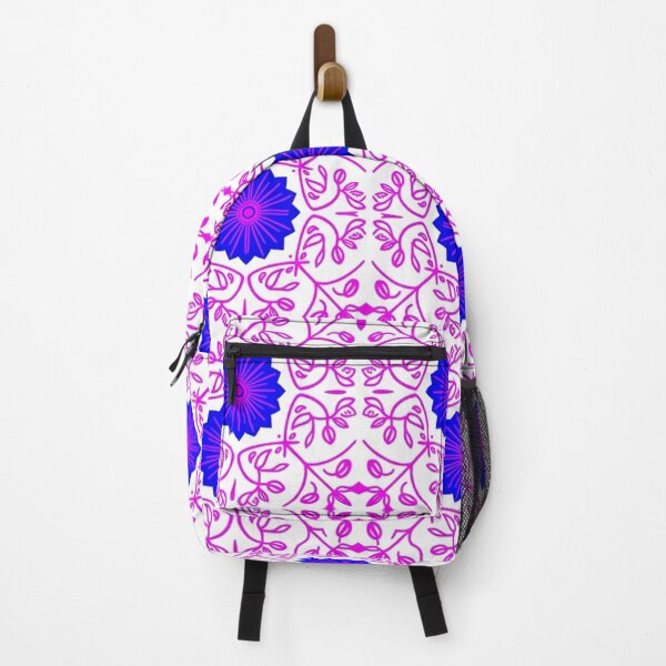 Item preview, Vibrant Pink And Blue Floral Pattern designed and sold by Owcomm.