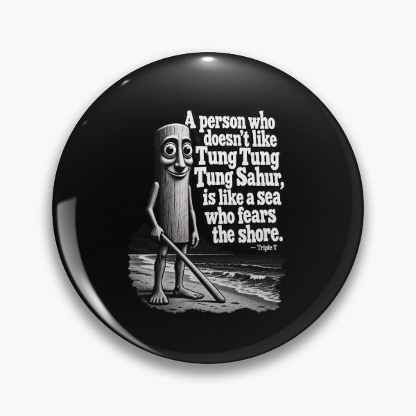 Item preview, Funny Tung Sahur Sea Fears the Shore Meme Art designed and sold by elderberry.