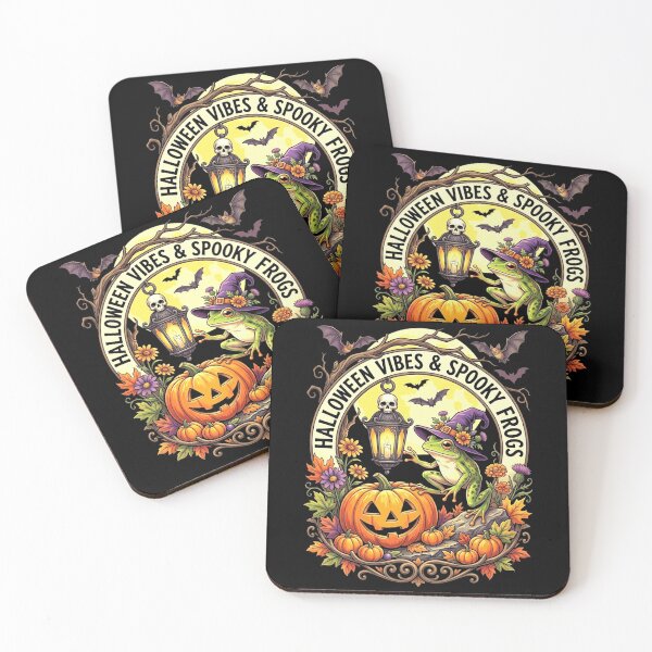 Item preview, Halloween Vibes and Spooky Frogs Vintage Pumpkin Witch Frog Design designed and sold by MiALopezArt.