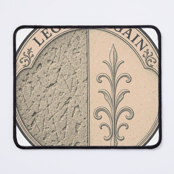 Item preview, Legible Again Gravestone Before After Seal designed and sold by BoosterShop.