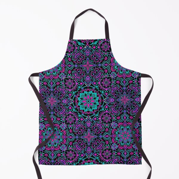 Item preview, Neon Floral Mandala Pattern Geometric Floral Mosaic designed and sold by Owcomm.
