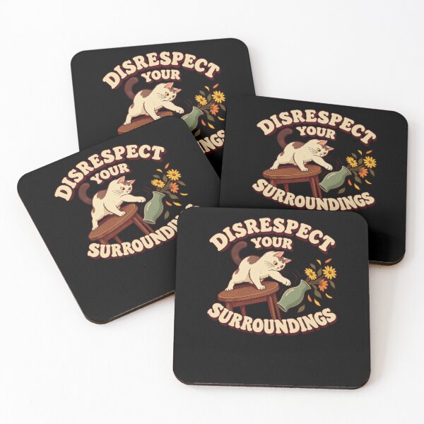 Item preview, Disrespect Your Surroundings Funny Cat Mischief designed and sold by elderberry.