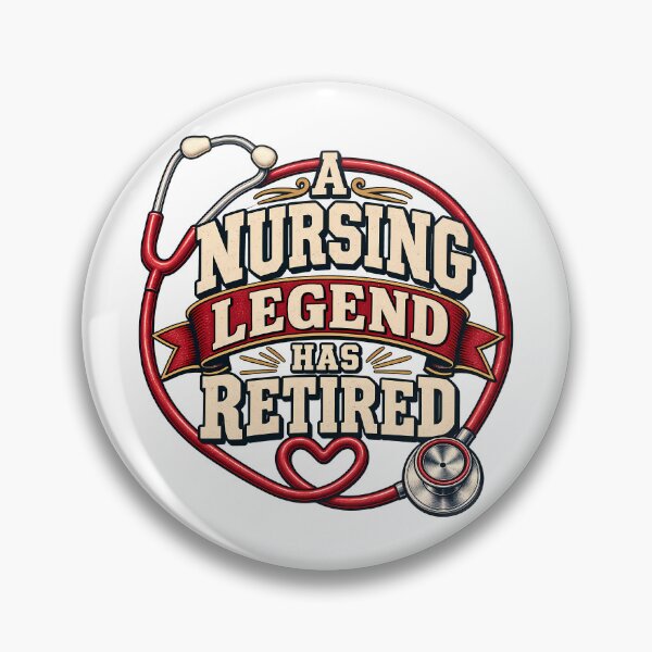Item preview, A Nursing Legend Has Retired Vintage Nurse Retirement Stethoscope Heart designed and sold by Photo-Sphere101.