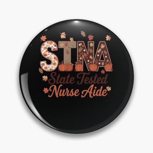 Item preview, STNA State Tested Nurse Aide Fall Autumn Pumpkins Leaves Healthcare Worker Fan Apparel designed and sold by Sendowart.