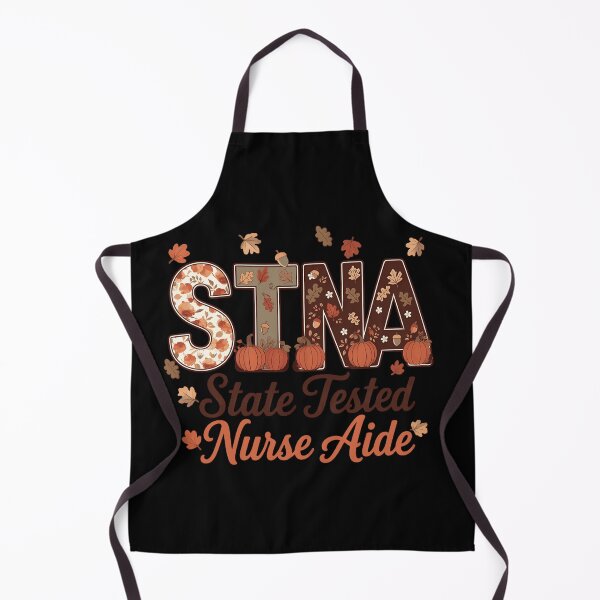 Item preview, STNA State Tested Nurse Aide Fall Autumn Pumpkins Leaves Healthcare Worker Fan Apparel designed and sold by Sendowart.