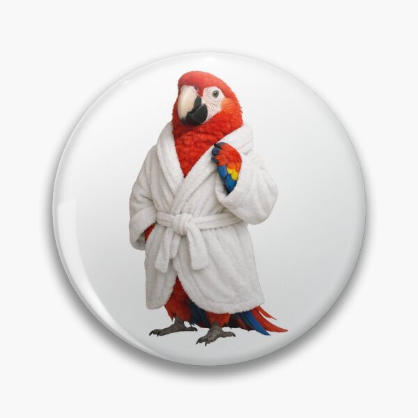 Item preview, Scarlet Macaw Bathrobe designed and sold by Sillytoe.