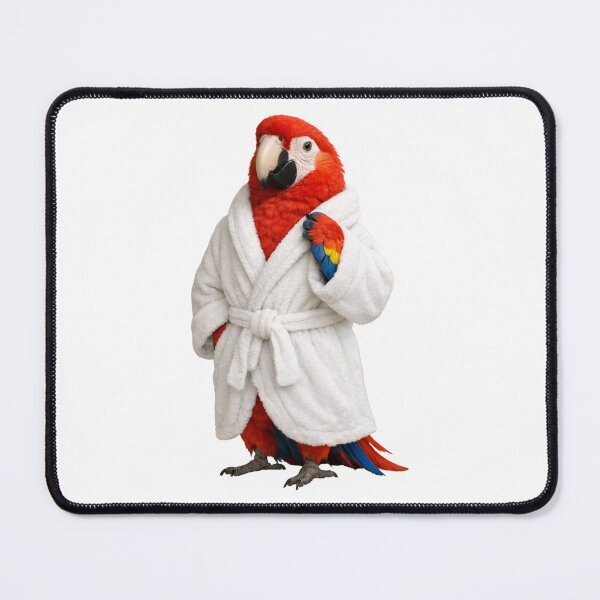 Item preview, Scarlet Macaw Bathrobe designed and sold by Sillytoe.