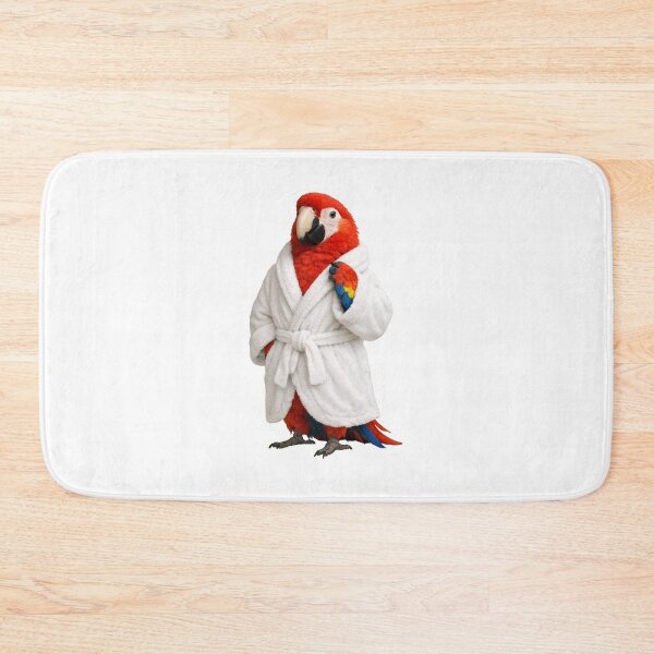 Item preview, Scarlet Macaw Bathrobe designed and sold by Sillytoe.