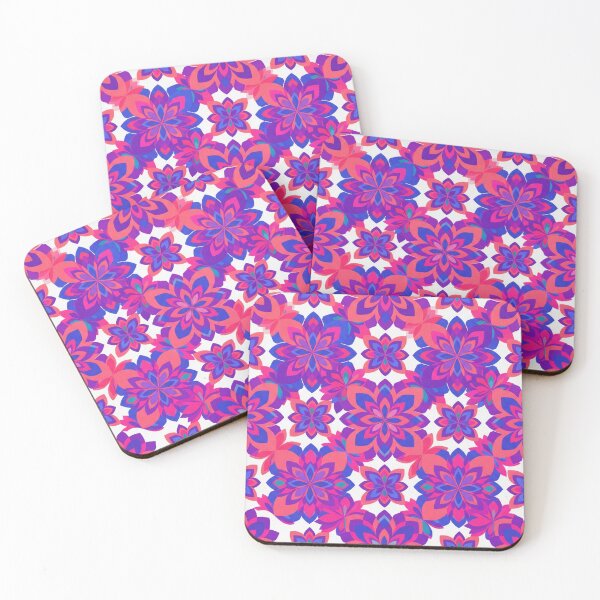 Item preview, Vibrant Pink and Purple Floral Mandala Pattern designed and sold by Owcomm.