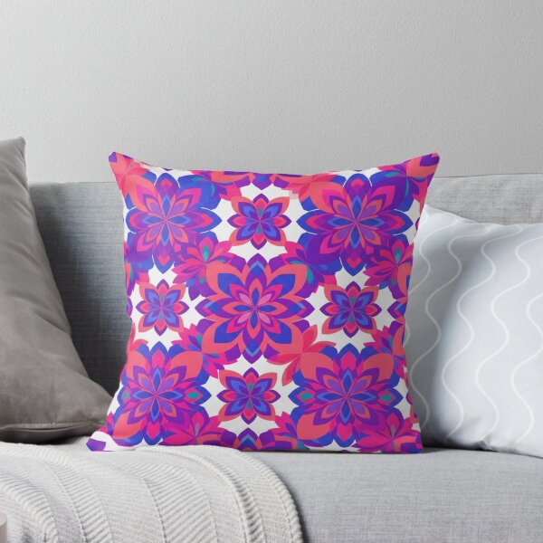 Item preview, Vibrant Pink and Purple Floral Mandala Pattern designed and sold by Owcomm.