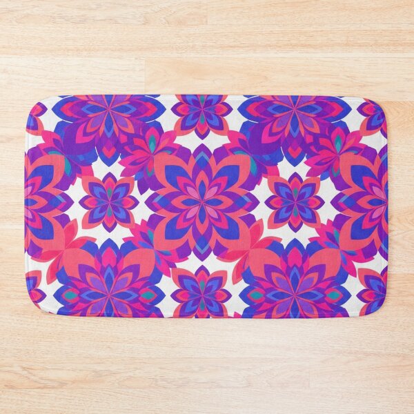 Item preview, Vibrant Pink and Purple Floral Mandala Pattern designed and sold by Owcomm.