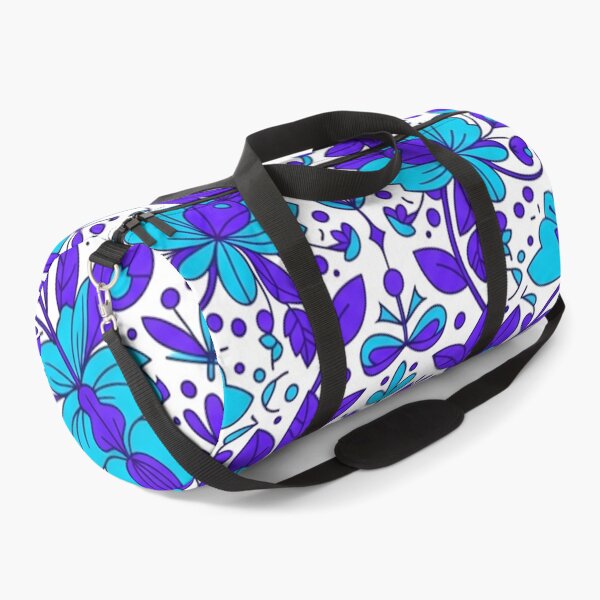 Item preview, Vibrant Blue Floral Folk Art Pattern designed and sold by Owcomm.
