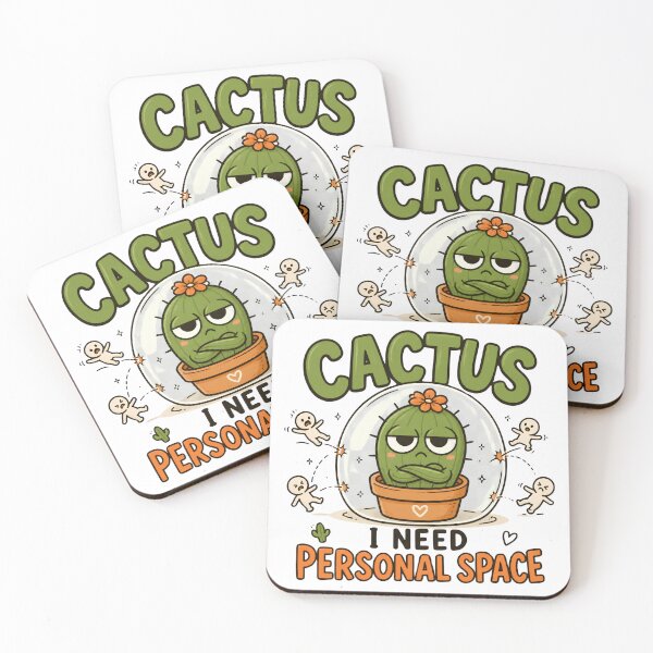 Item preview, Cactus Personal Space – Funny Introvert Social Distancing designed and sold by meesara.