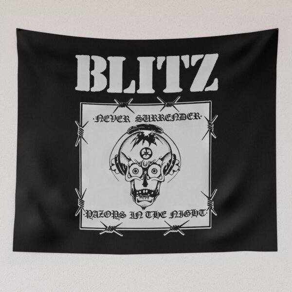 Item preview, blitz razors in the night never surrender punk uk designed and sold by EricRobert6.