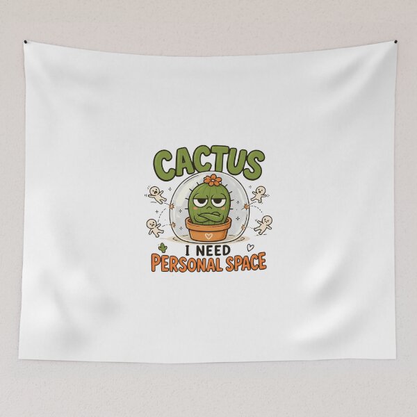 Item preview, Cactus Personal Space – Funny Introvert Social Distancing designed and sold by meesara.