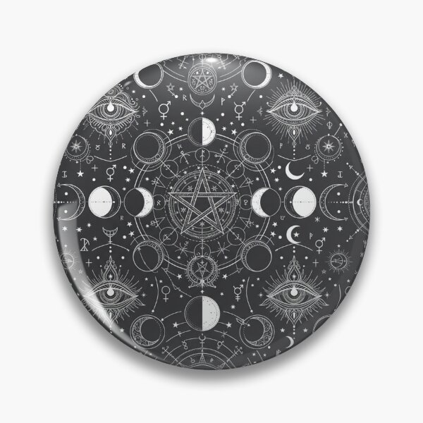 Item preview, Mystical Celestial Occult Magic Moon Stars Pattern designed and sold by Owcomm.