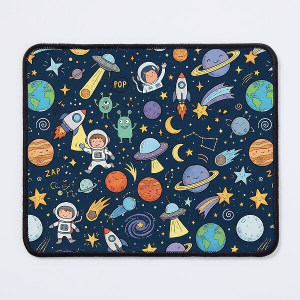 Item preview, Earth Cute Hand Drawn Doodle Seamless Pattern Collection designed and sold by ART ATTACK ZONE.