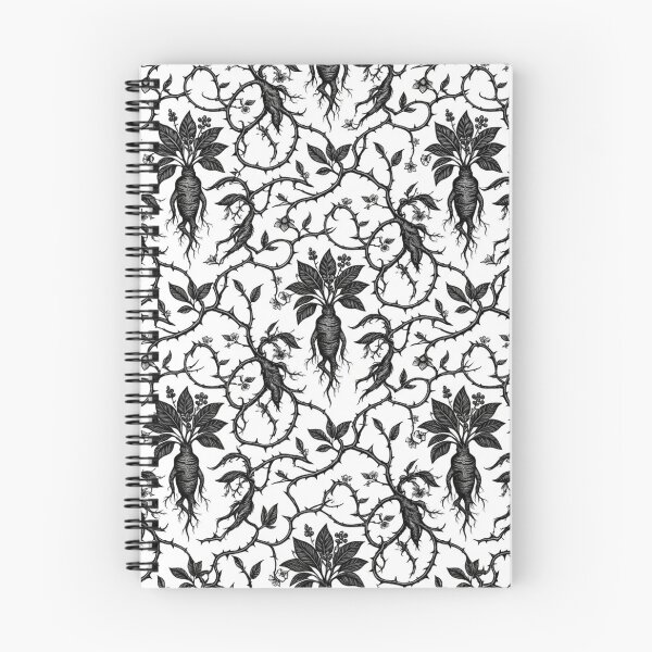 Item preview, Dark Botanical Mandrake Root Magic Pattern designed and sold by Owcomm.