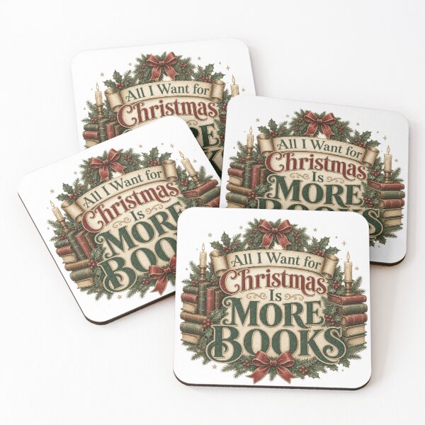 Item preview, All I Want for Christmas Is More Books Design designed and sold by Marie Gems.