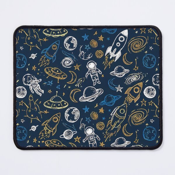 Item preview, Astronaut Cute Hand Drawn Doodle Seamless Pattern Collection designed and sold by ART ATTACK ZONE.