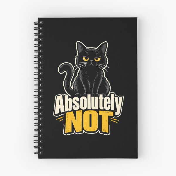 Item preview, Absolutely Not Funny Black Cat Sarcastic Attitude Humor designed and sold by Photo-Sphere101.