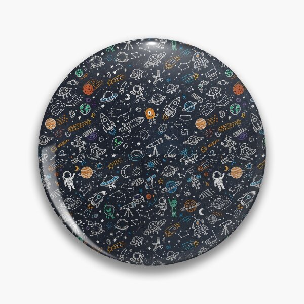 Item preview, MArs Cute Hand Drawn Doodle Seamless Pattern Collection designed and sold by ART ATTACK ZONE.