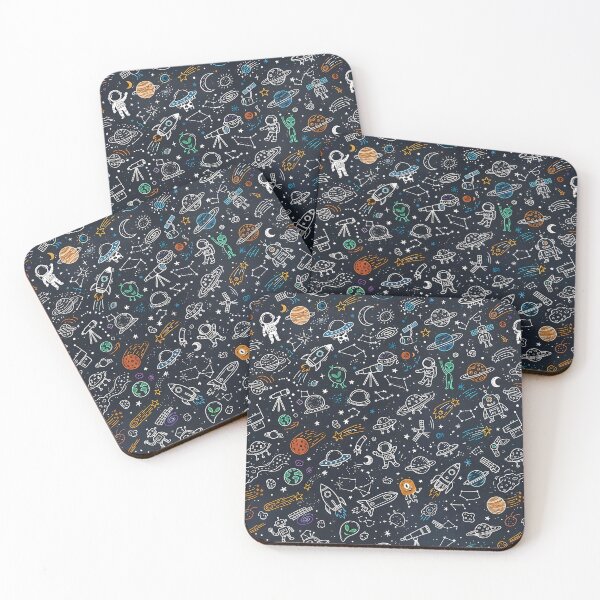 Item preview, MArs Cute Hand Drawn Doodle Seamless Pattern Collection designed and sold by ART ATTACK ZONE.